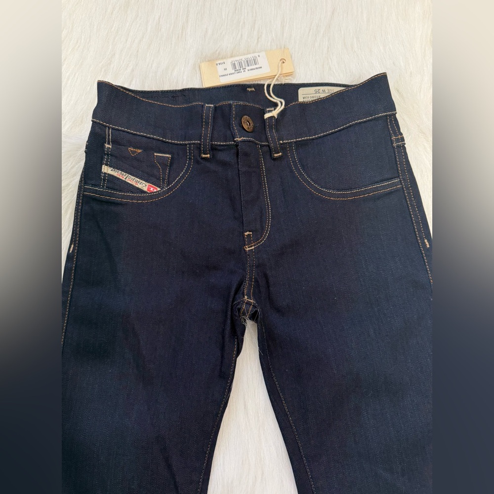 NWT Diesel Womens Livier Dark Blue Denim Size 25